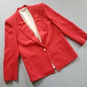 VTG cherry red boxy blazer